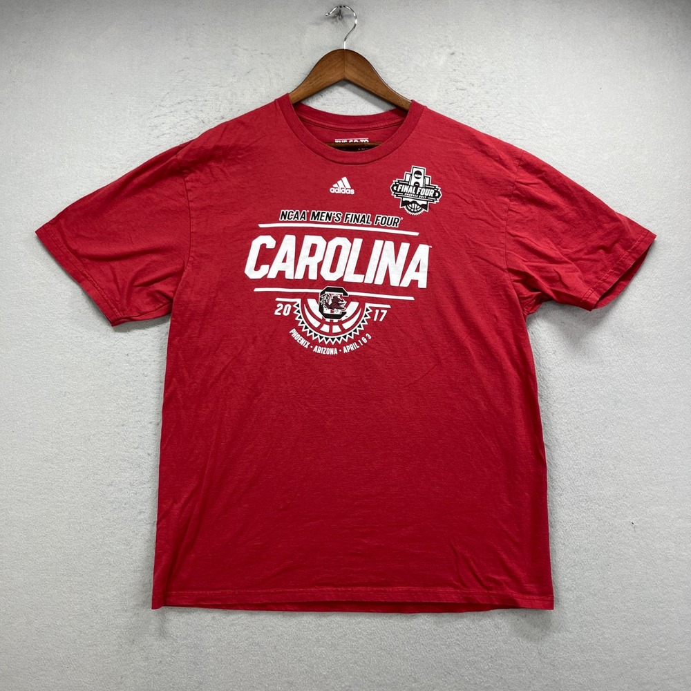South Carolina Gamecocks Adidas T Shirt Mens XL Red NCAA Final Four 2017 Tee